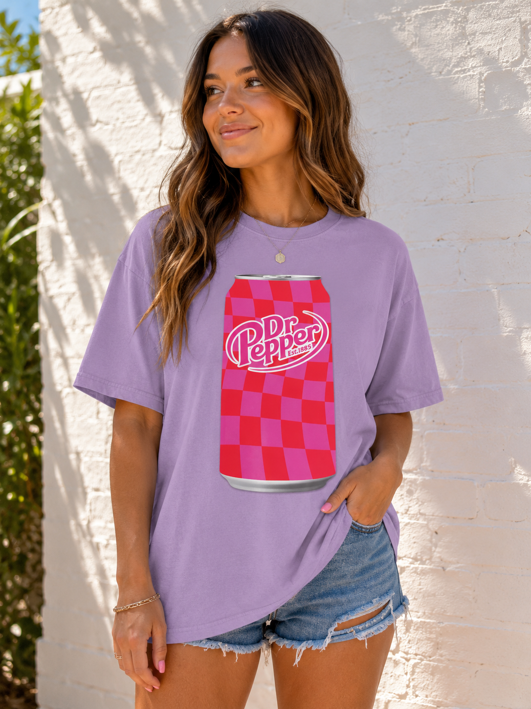 pink check fizz