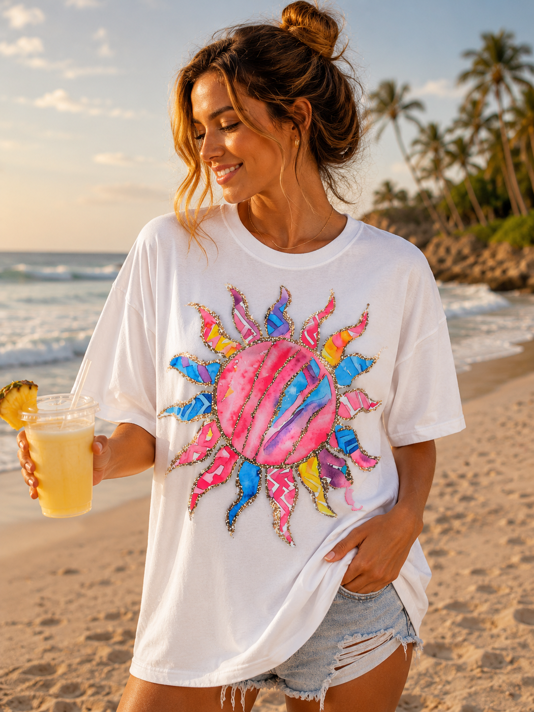 Pink Tide Sunburst