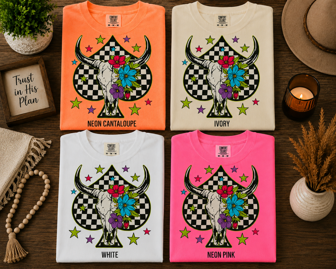Checkered Spade Skull