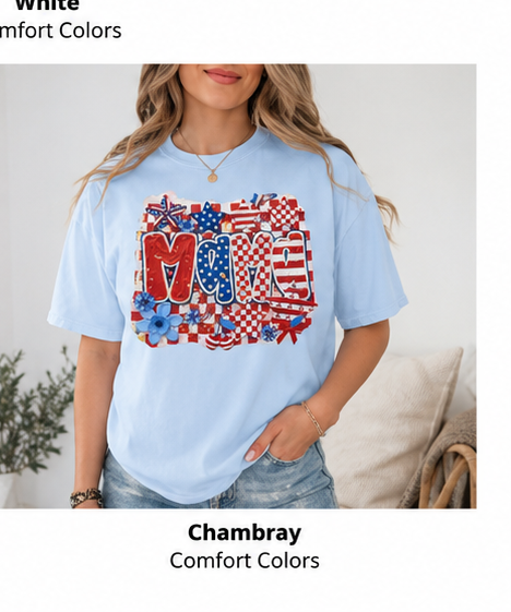 Painted Patriotic Mama