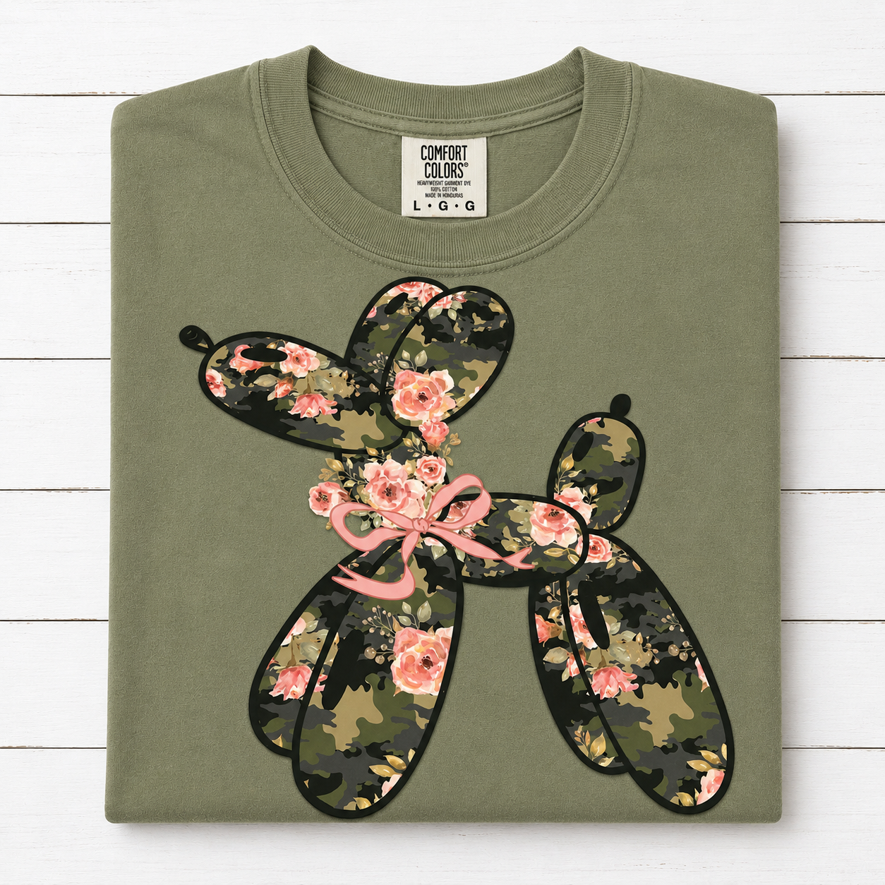 Floral Balloon Dog