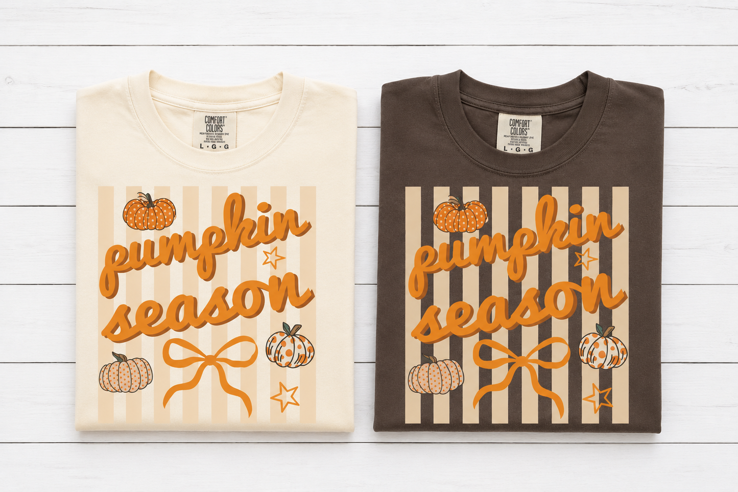 Pumpkin Season Stripes