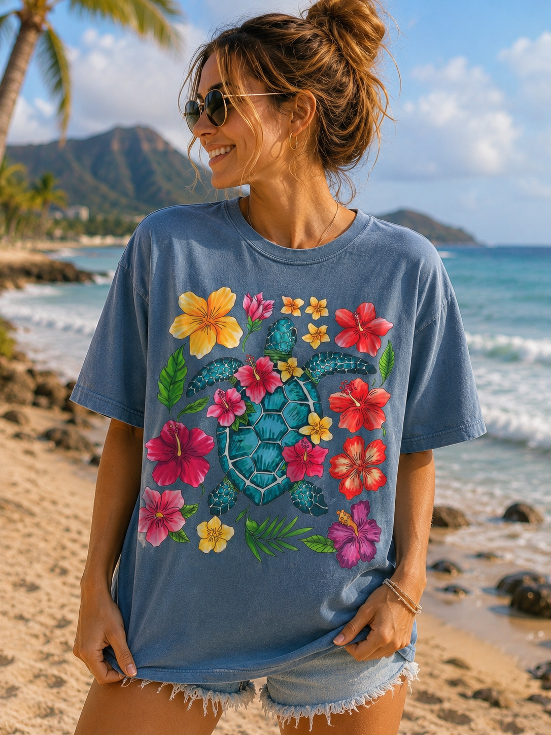 Hibiscus Sea Turtle