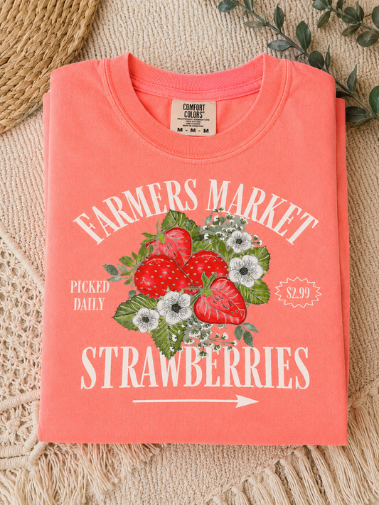 farmers market strawberries