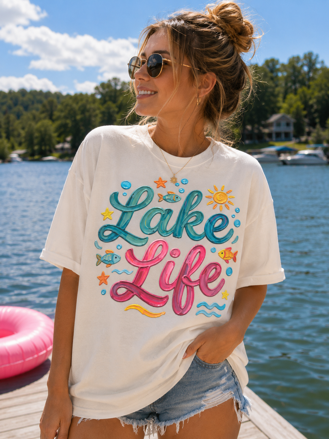 Paint Stroke Lake Life