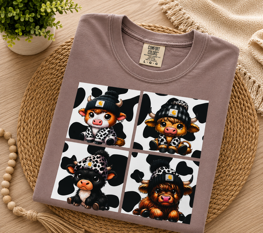 Workwear Cow Collage