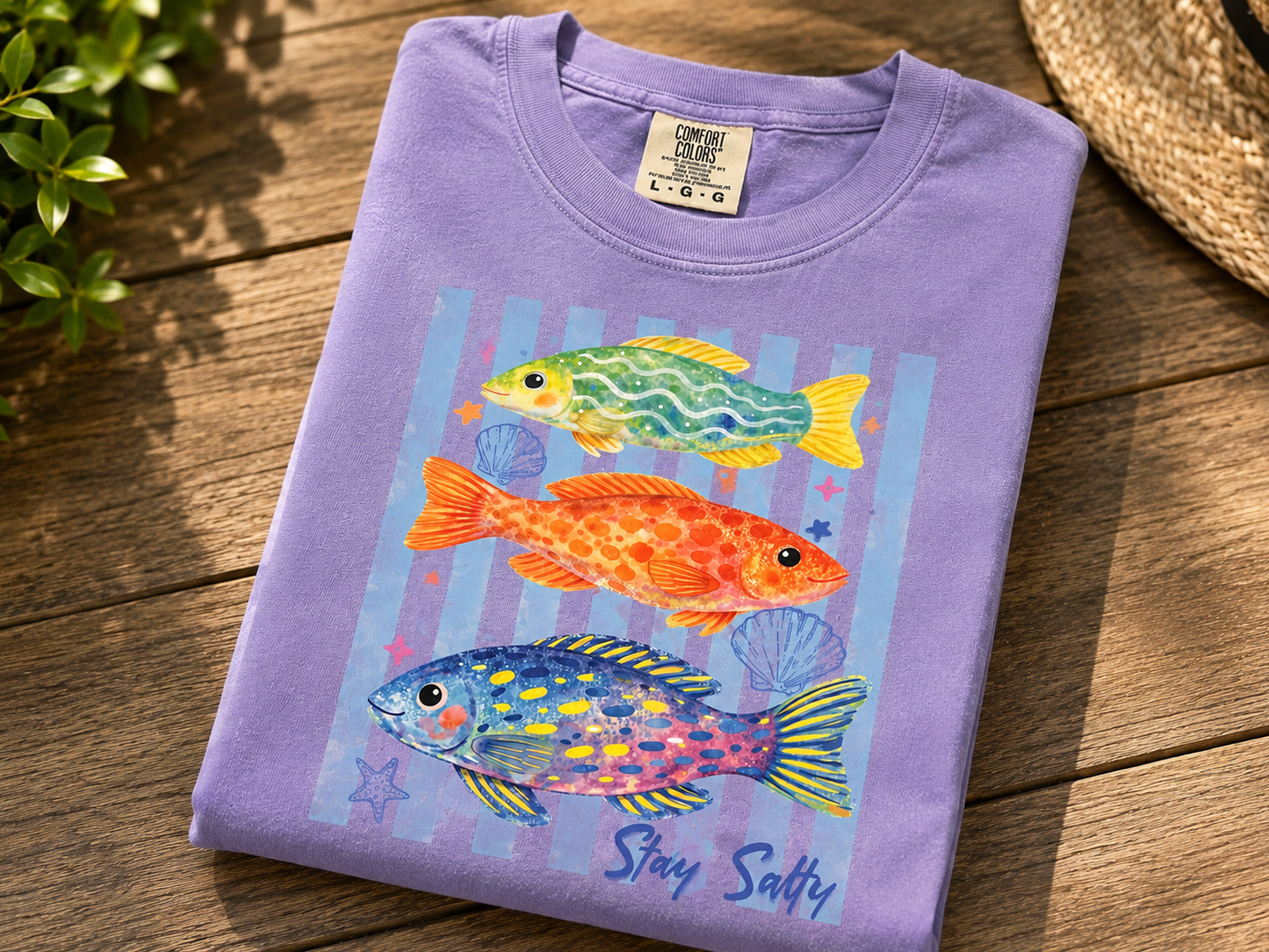 Stay Salty Colorful Fish