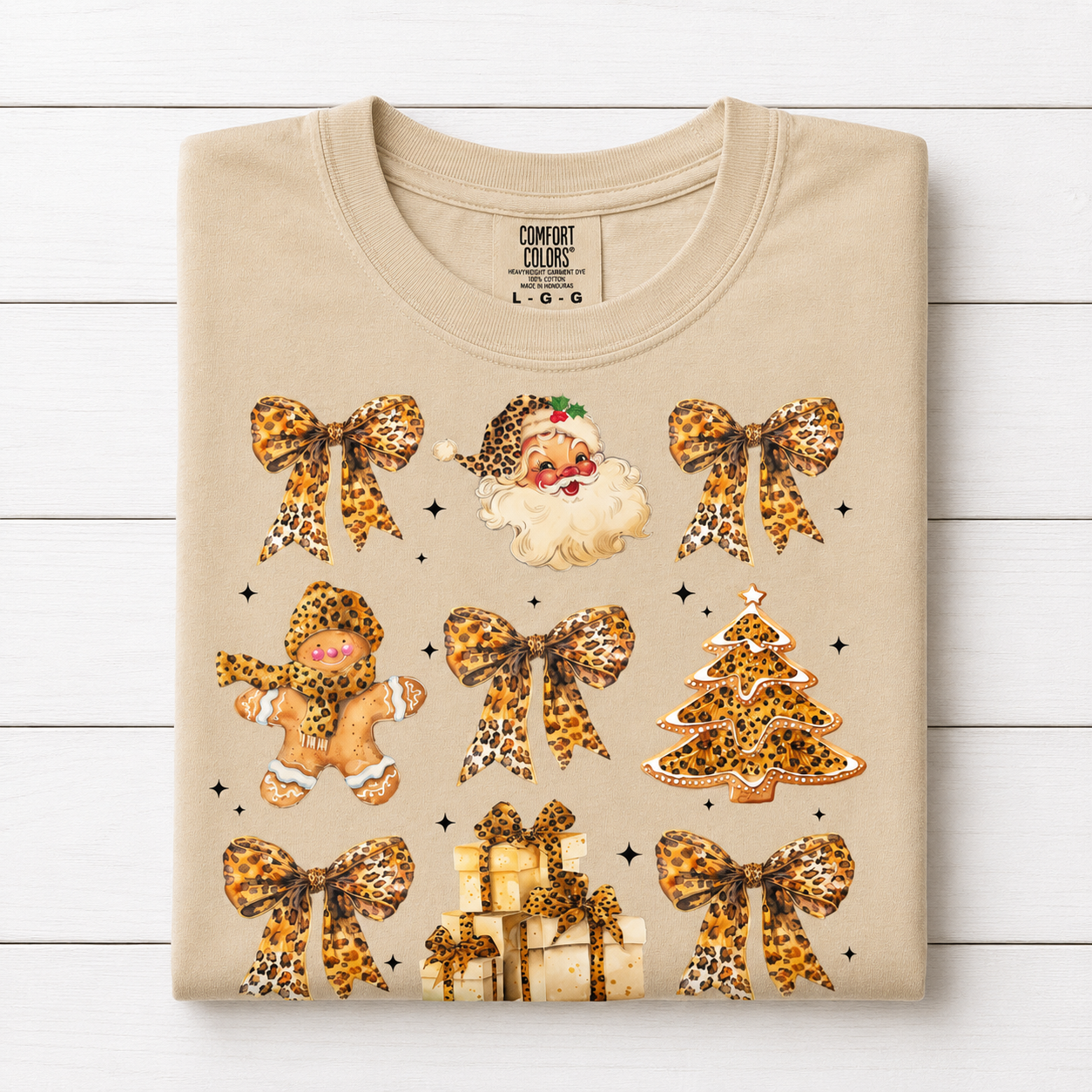 Leopard Christmas Collage