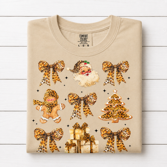 Leopard Christmas Collage