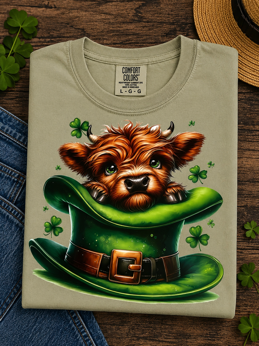 Green Hat Cow