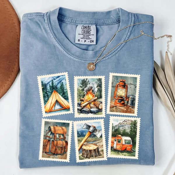Camping Stamps