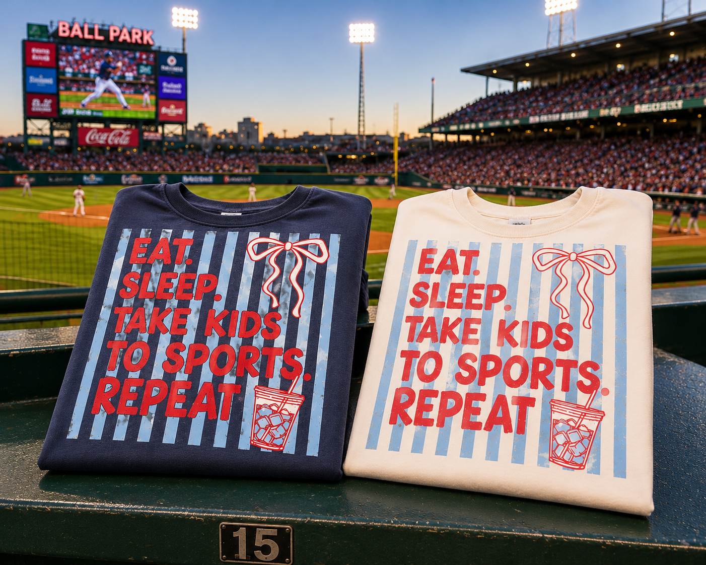 eat sleep take kids to sports repeat