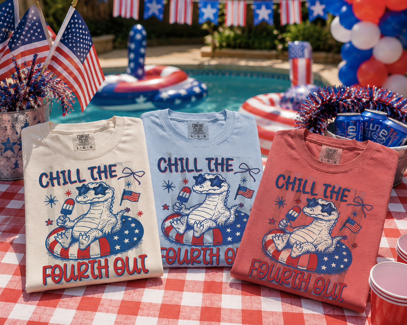 Chill The Fourth Out Alligator