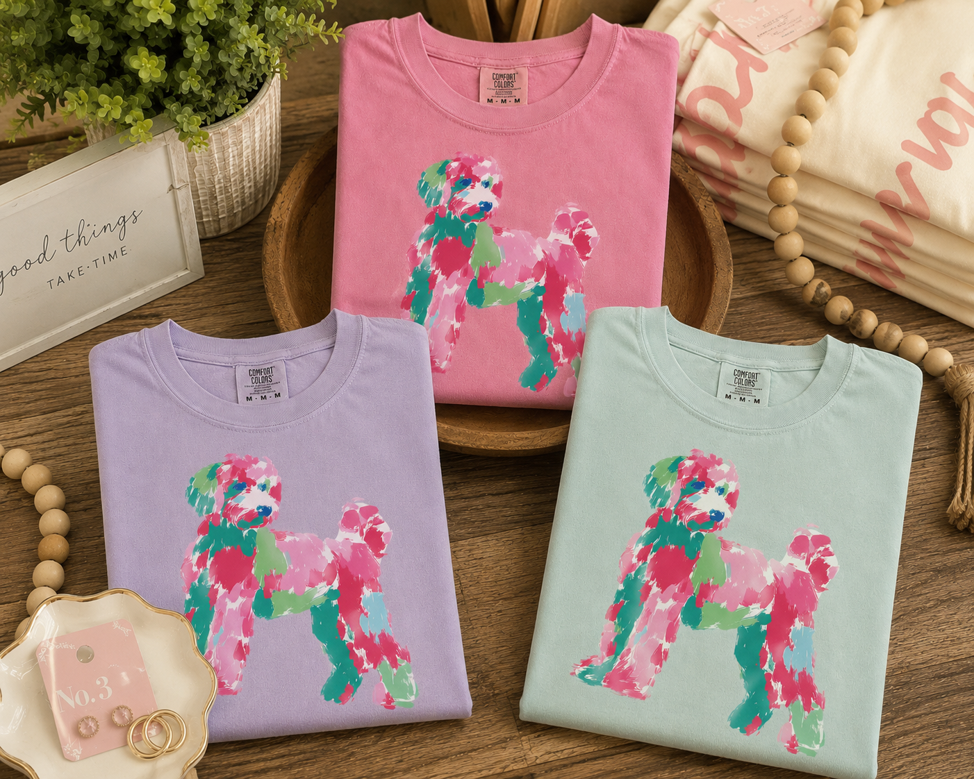 Golden Doodle Multi Colored