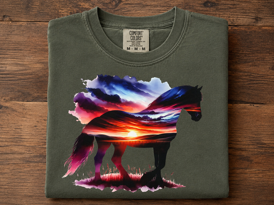 Sunset Horse