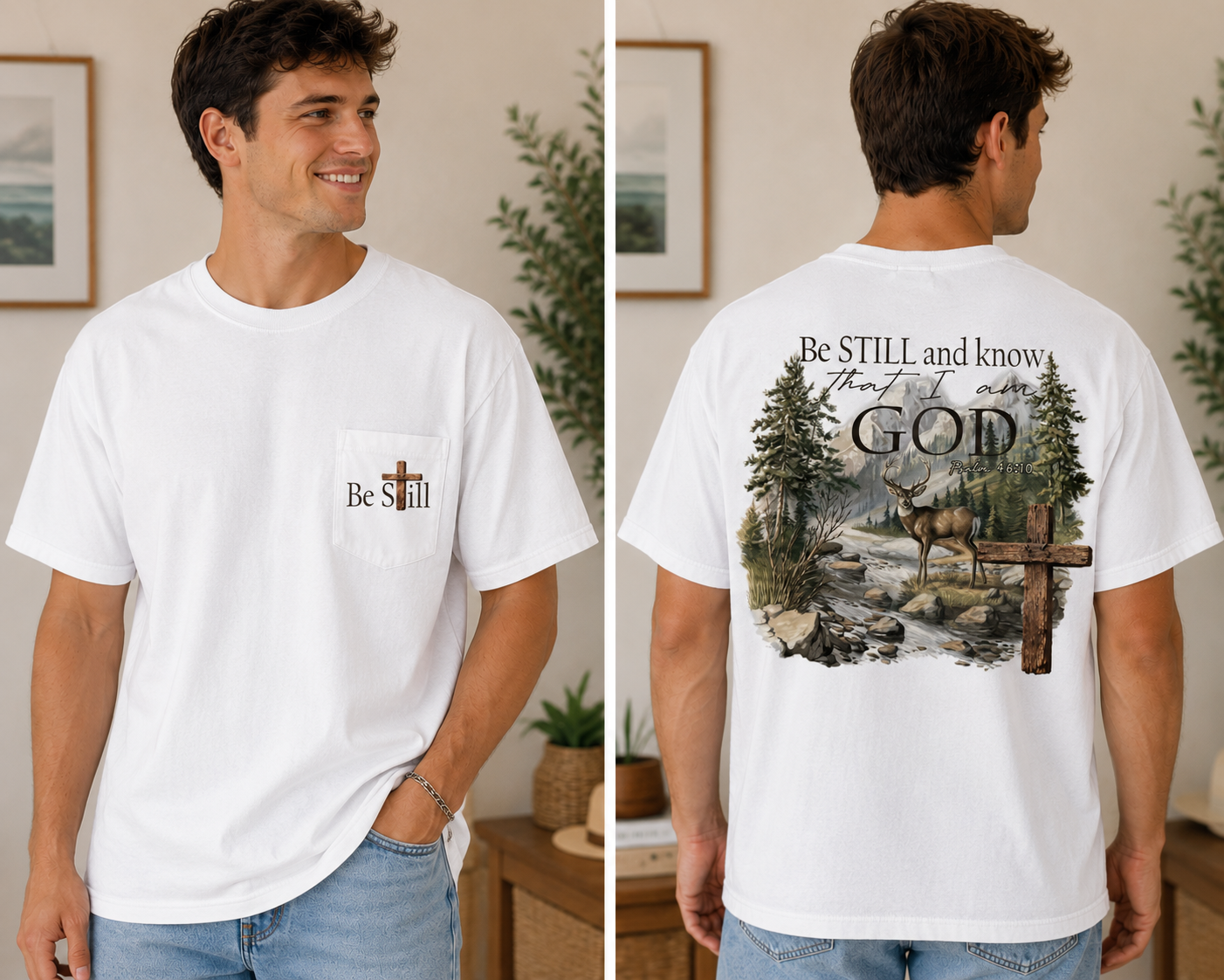 Be Still & Know That I Am God w/ Pocket Print