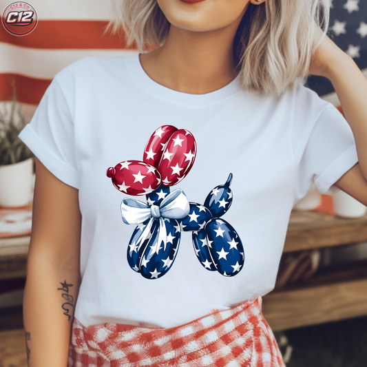 Patriotic Balloon Dog