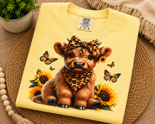 Leopard Sunflower Cow