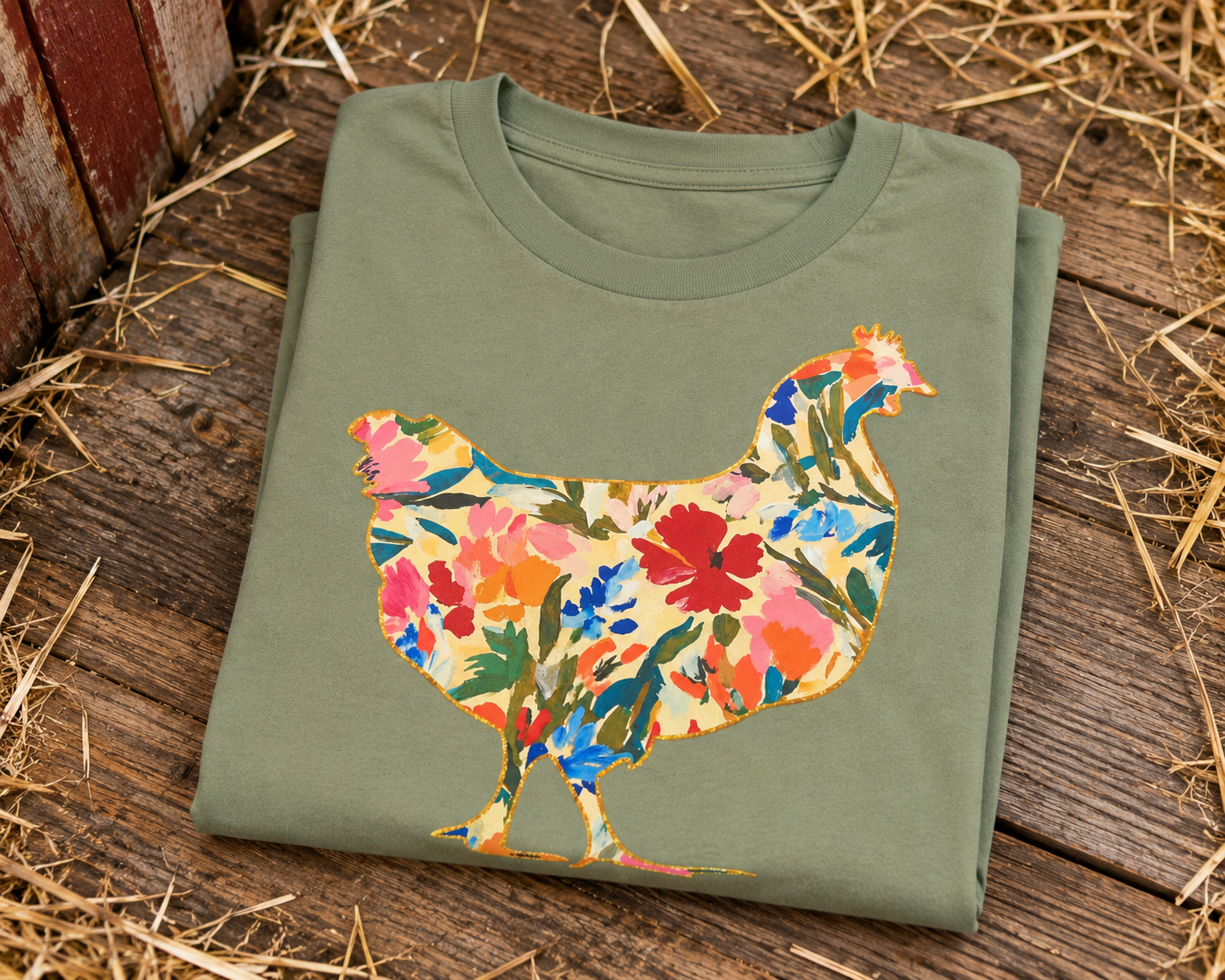 floral chicken