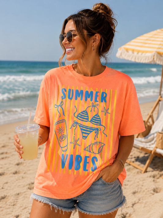 Summer Vibes Yellow Stripes