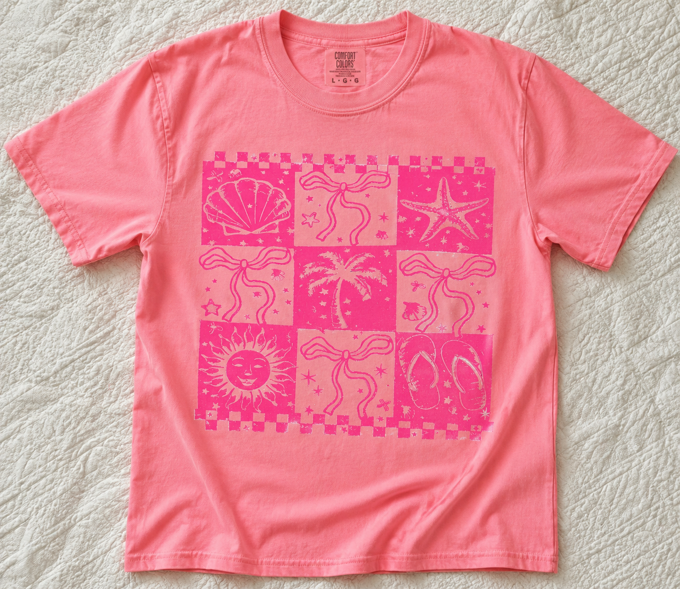 Pink Beachy Collage