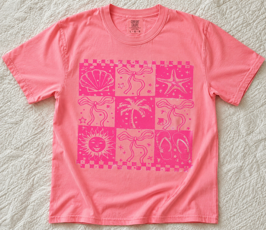 Pink Beachy Collage