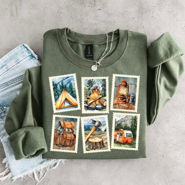 Camping Stamps