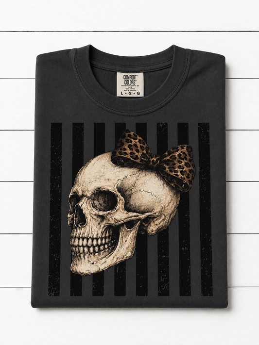Leopard Bow Skull