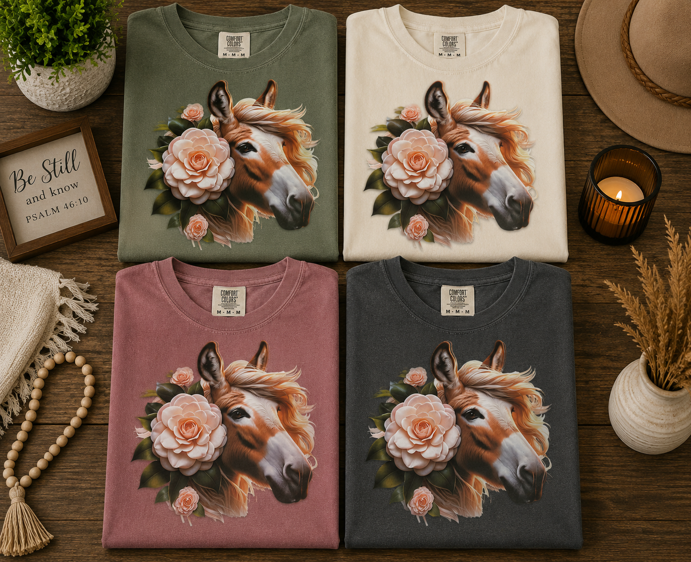 Horse & Flowers