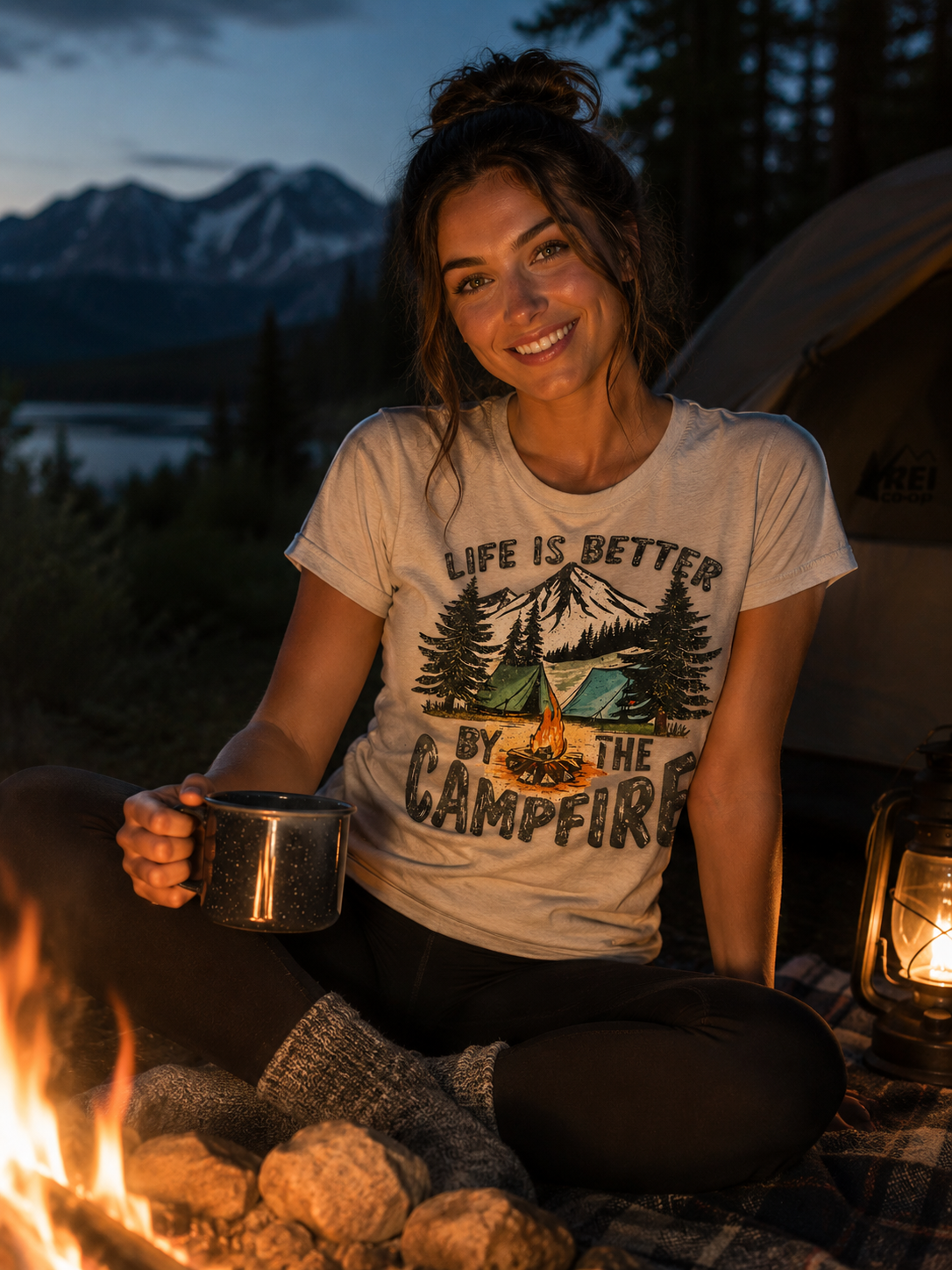 Life Is Better By The Campfire Scene