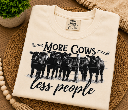 More Cows Less People