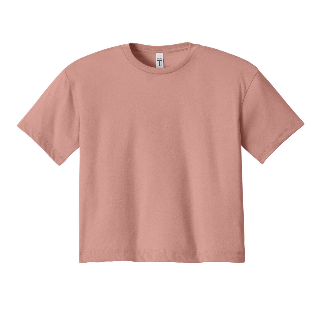 Relaxed Crop Tee - Desert Pink