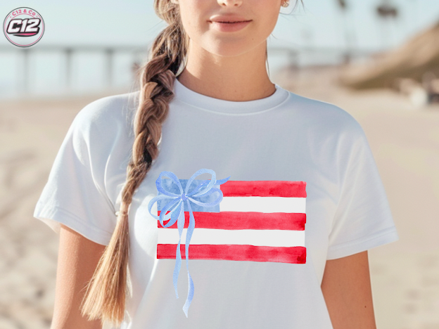 Watercolor American Flag