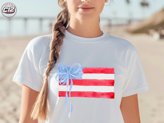 Watercolor American Flag