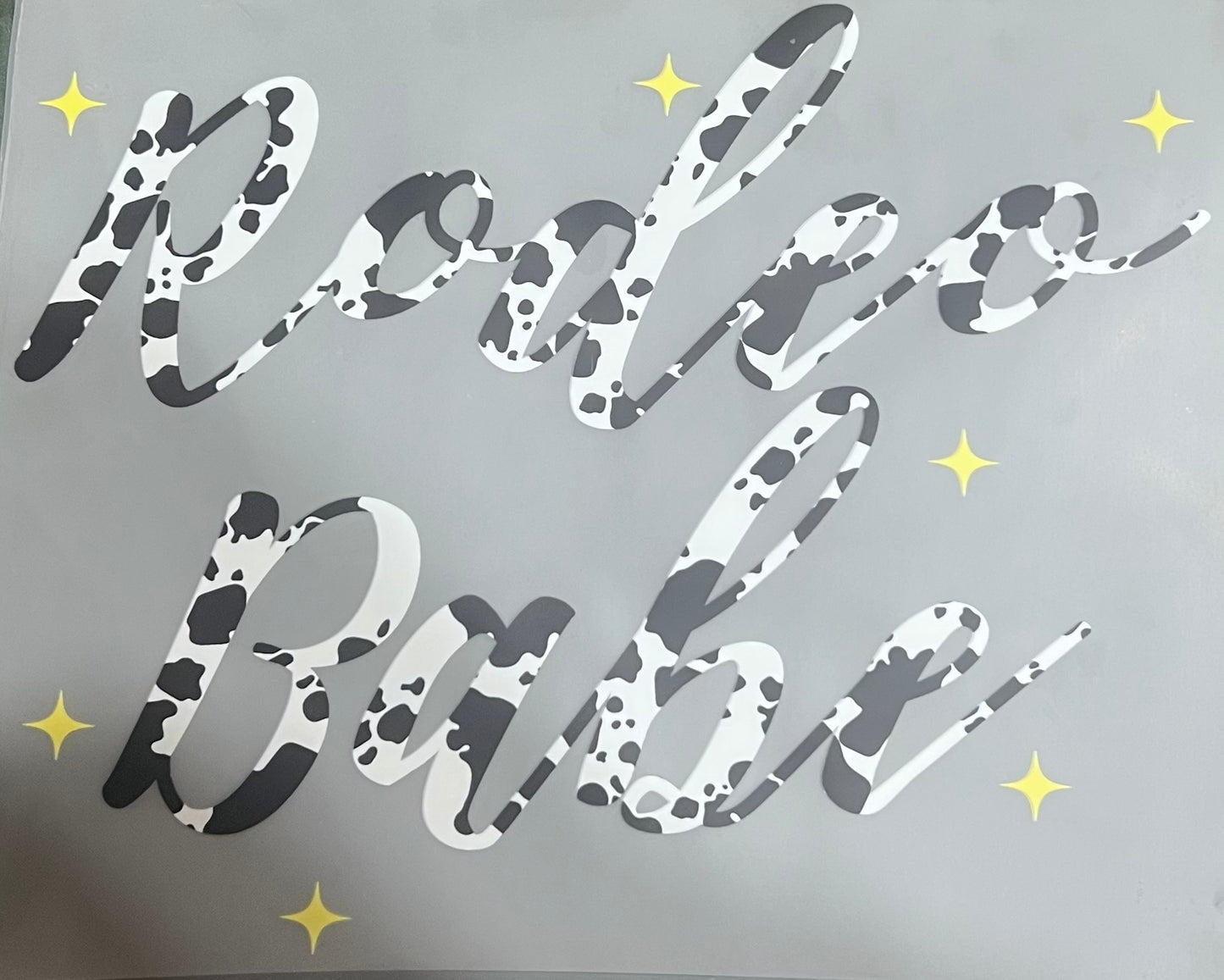 Rodeo Babe Cow Print