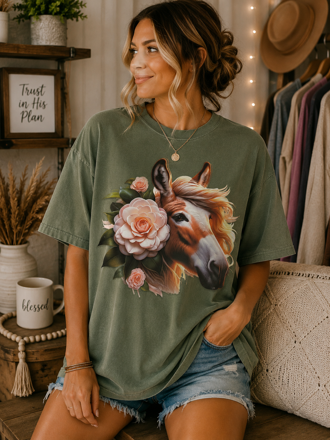 Horse & Flowers