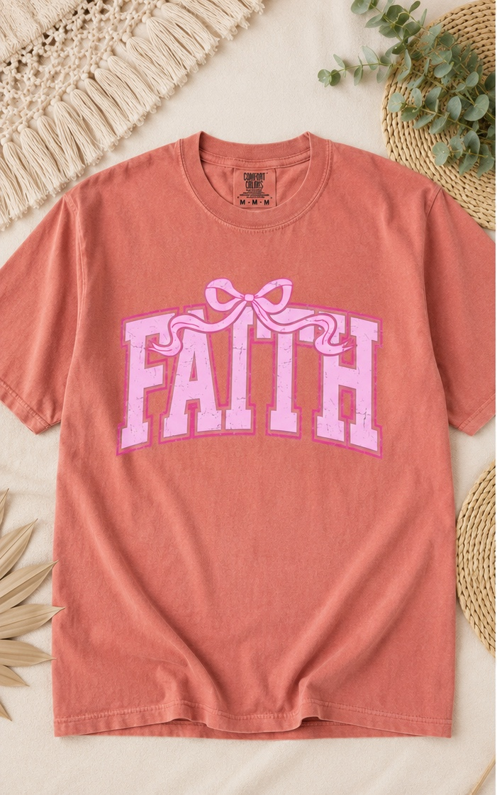 FAITH Pink Bow