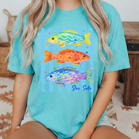 Stay Salty Colorful Fish