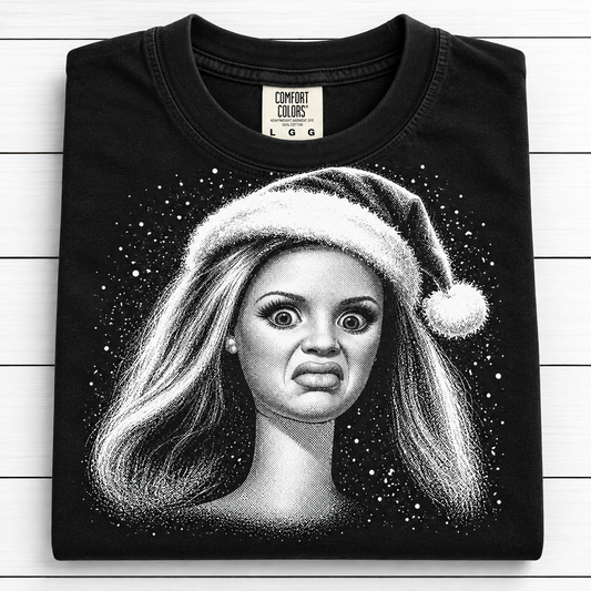 Snarky Face Santa Barbie