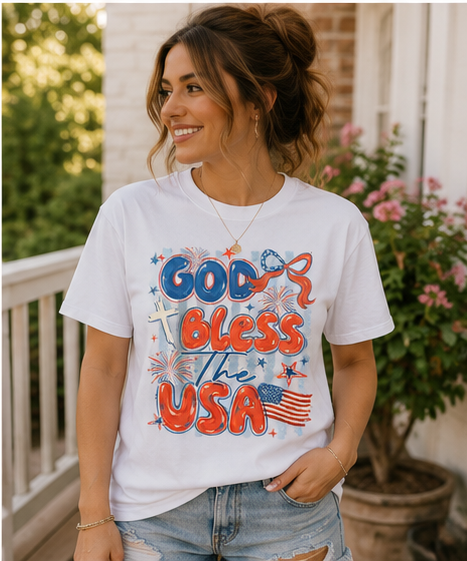 God Bless the USA Stripes