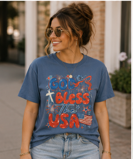 God Bless the USA Stripes