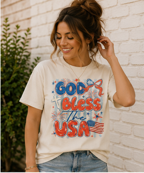 God Bless the USA Stripes
