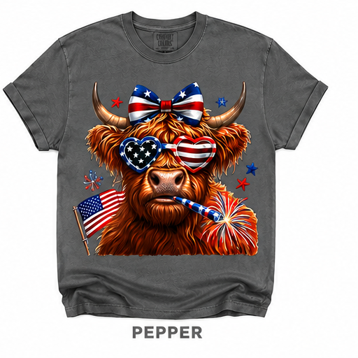 Cow & Bow Patriotic
