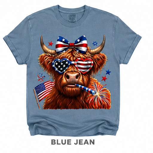 Cow & Bow Patriotic