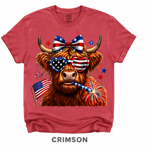 Cow & Bow Patriotic