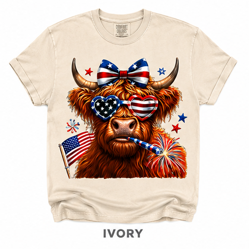 Cow & Bow Patriotic