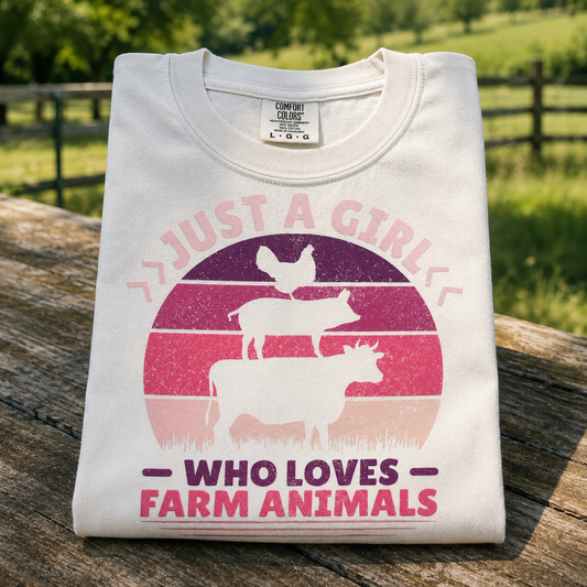 just a girl who loves farm animals