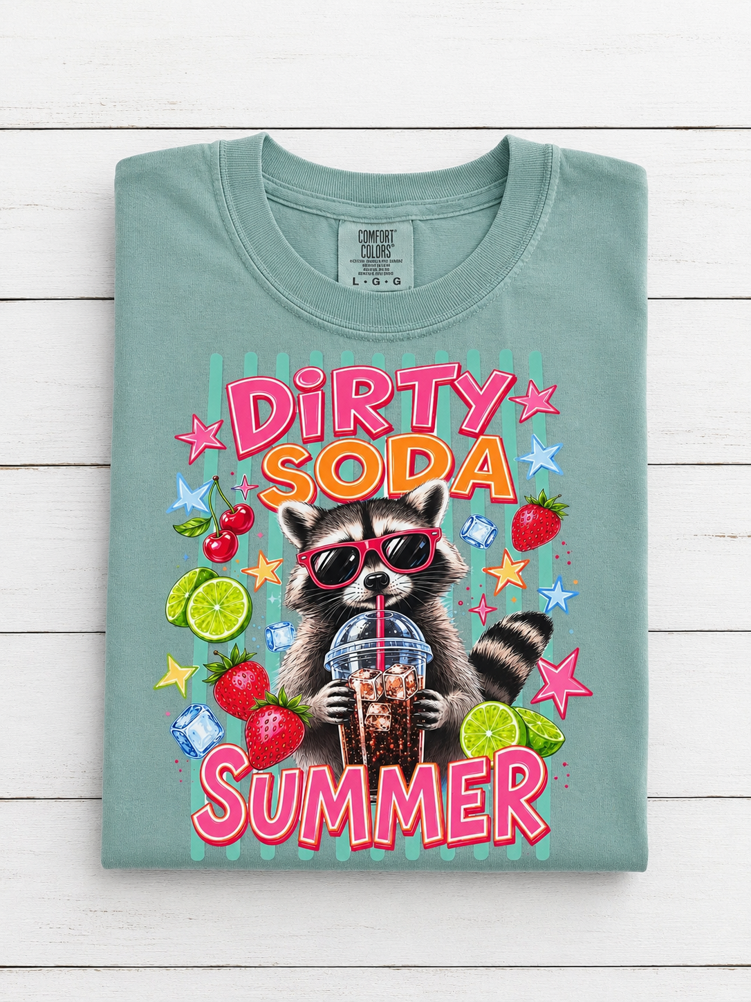 Dirty Soda Summer Raccoon