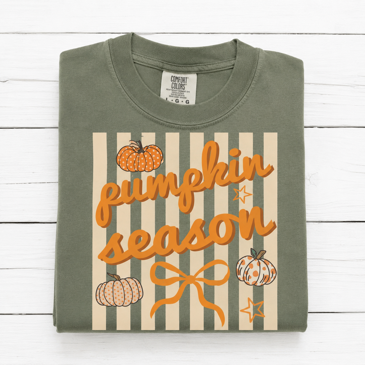 Pumpkin Season Stripes